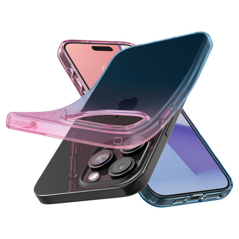Spigen Liquid Crystal-hoesje voor Apple iPhone 15 Pro, gradation roze
