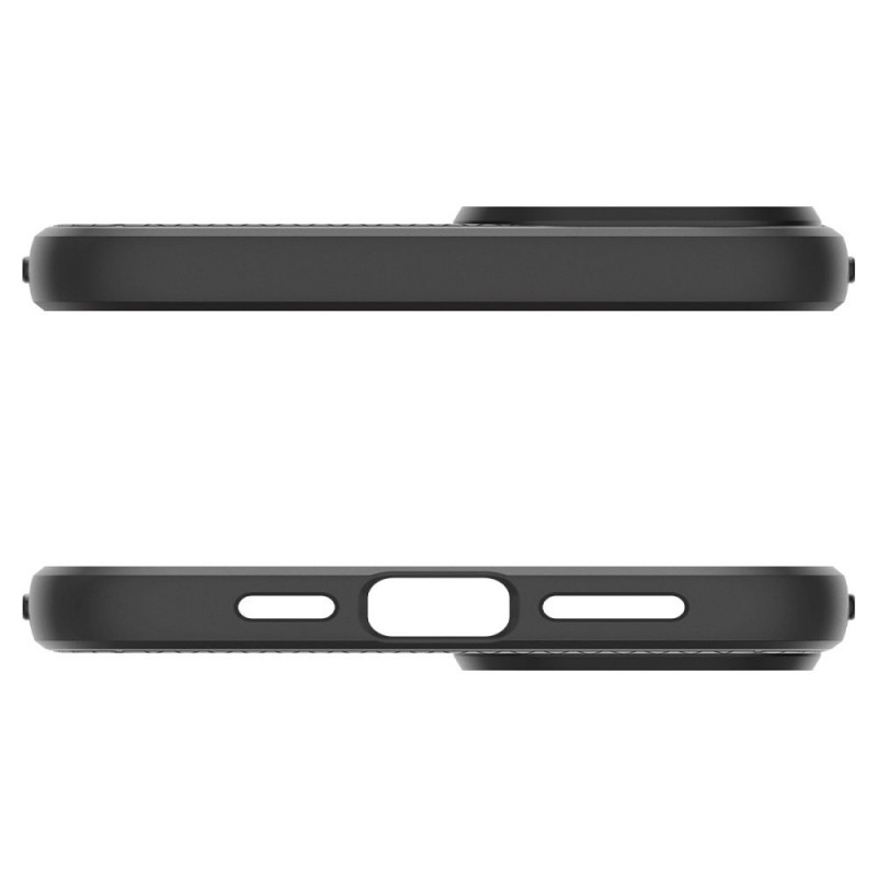 Spigen Liquid Air-hoesje voor Apple iPhone 15 Plus / 14 Plus, mat zwart