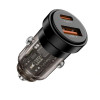 Tech-Protect CC03 2-poorts autolader USB-A / USB-C, PD 45W / QC 3.0, zwart