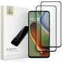 Tech-Protect Glass Fit+ gehard glas voor Motorola Moto G15 / G15 Power / G05 / E15, zwart (2 st.)