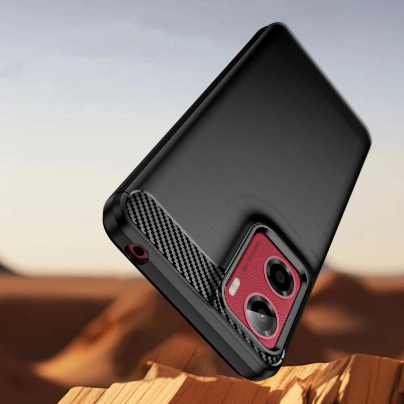 Tech-Protect TPUCarbon-hoesje voor Motorola Moto G05 / E15, zwart