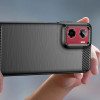 Tech-Protect TPUCarbon-hoesje voor Motorola Moto G05 / E15, zwart