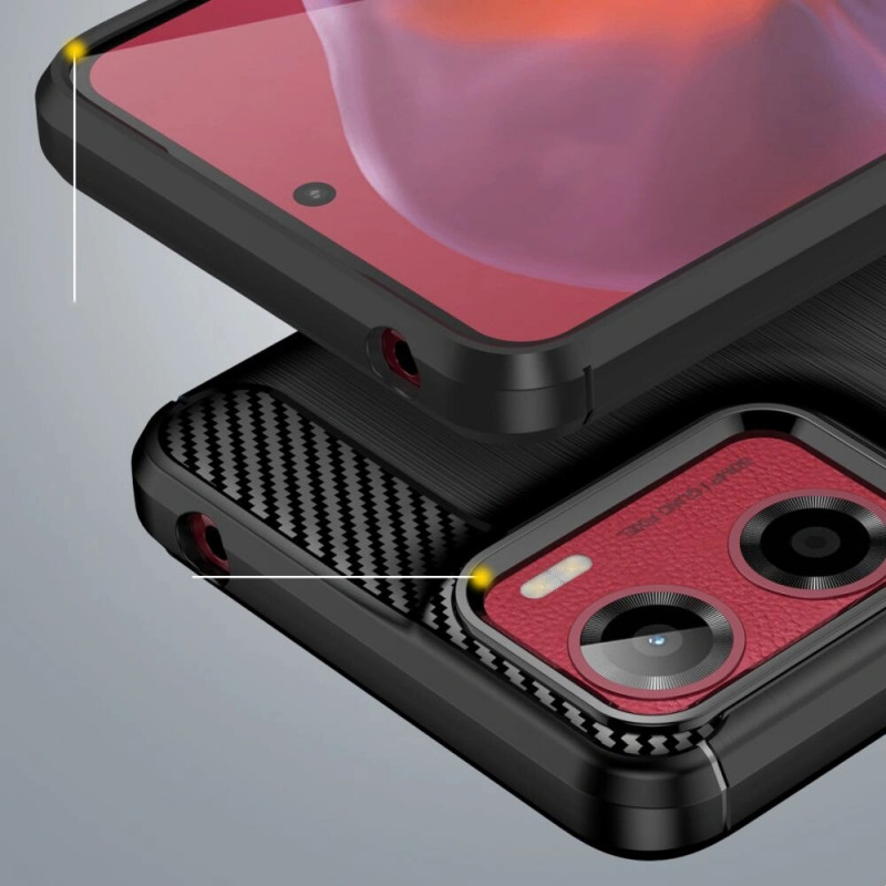Tech-Protect TPUCarbon-hoesje voor Motorola Moto G05 / E15, zwart