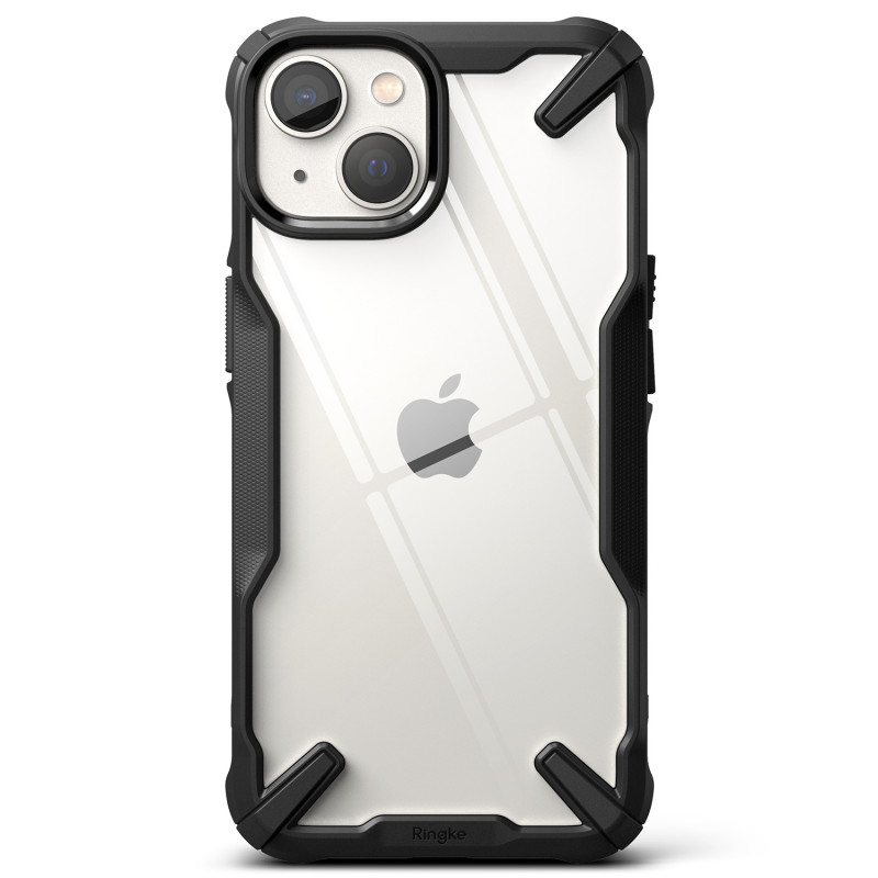 Ringke Fusion-X Design hoesje voor Apple iPhone 14 Plus / 15 Plus, zwart