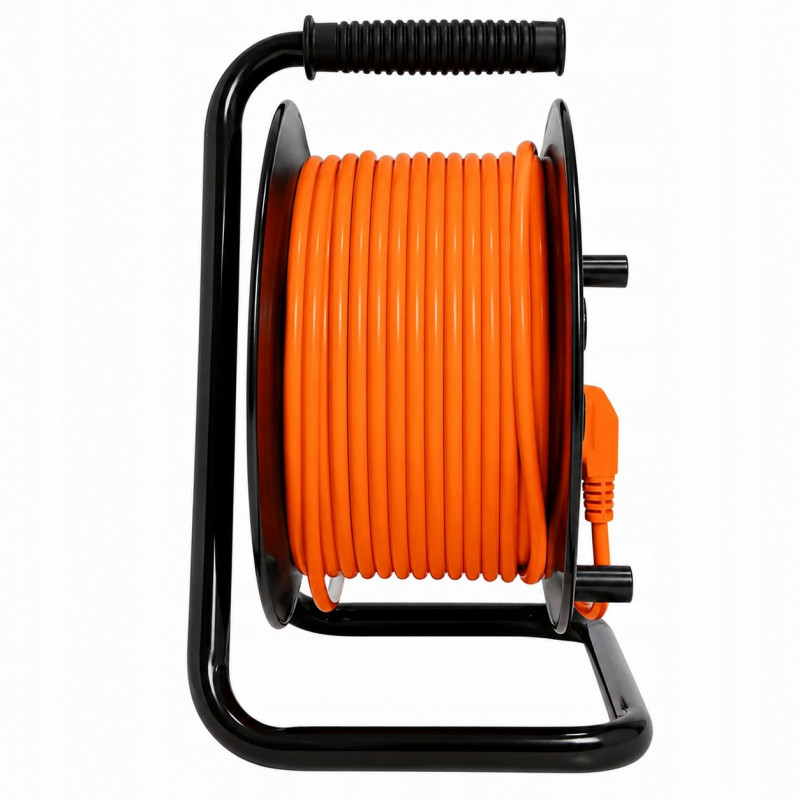 Extralink Powerlink haspel verlengsnoer, 30 m, 4 stopcontacten, geaard