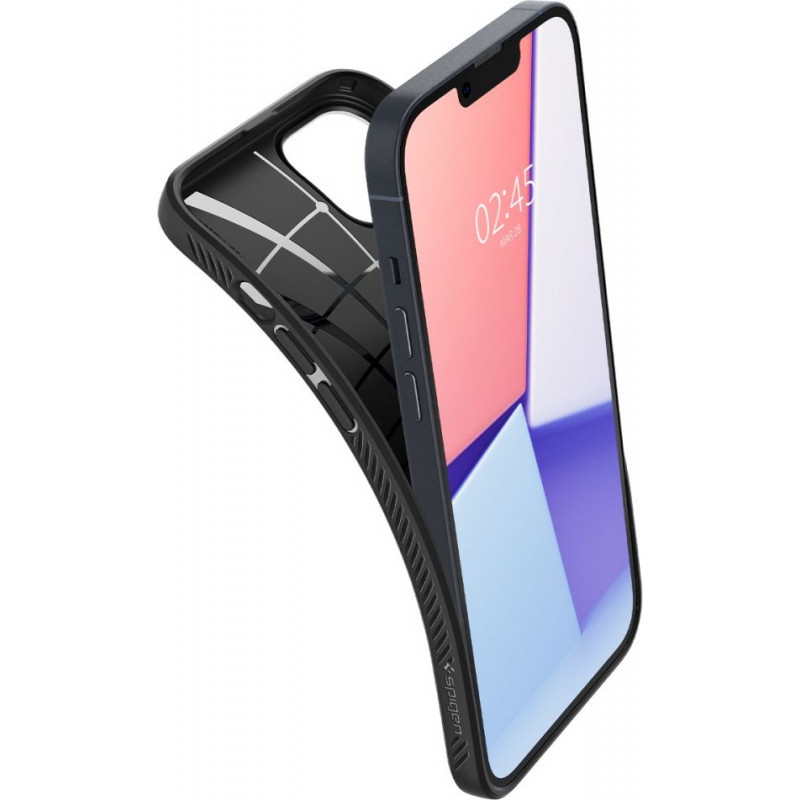 Spigen Liquid Air (ACS05037) hoesje voor Apple iPhone 14, mat zwart