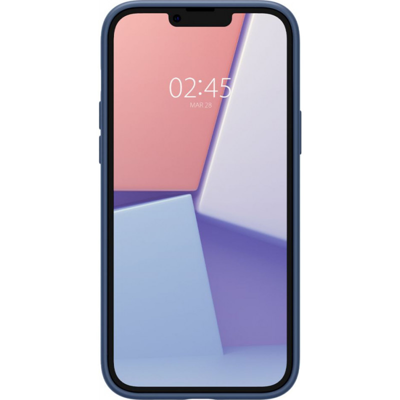 Spigen Silicone Fit Mag (ACS04921) MagSafe-hoesje voor Apple iPhone 14 Plus / 15 Plus, marineblauw