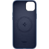 Spigen Silicone Fit Mag (ACS04921) MagSafe-hoesje voor Apple iPhone 14 Plus / 15 Plus, marineblauw
