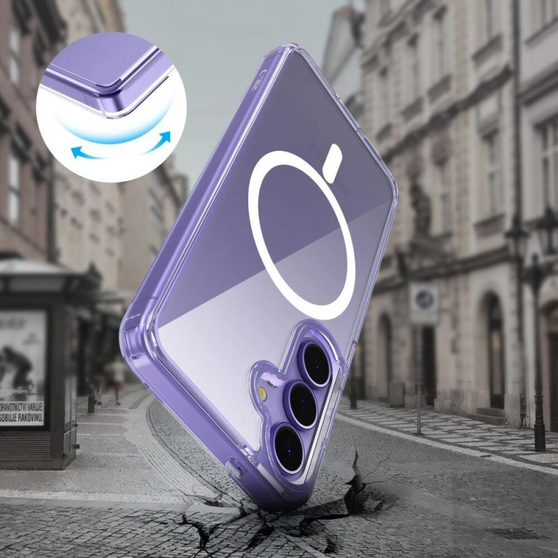 Tech-Protect FlexAir Hybrid MagSafe-hoesje voor Samsung Galaxy A56 5G, transparant
