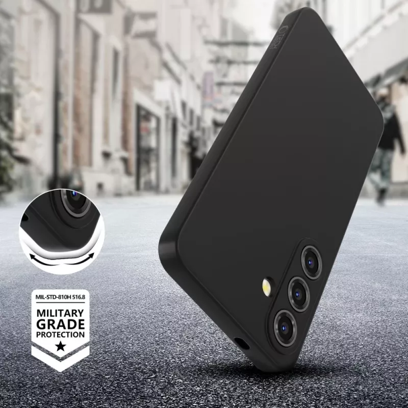 Tech-Protect Icon siliconenhoesje voor Samsung Galaxy A56 5G, zwart