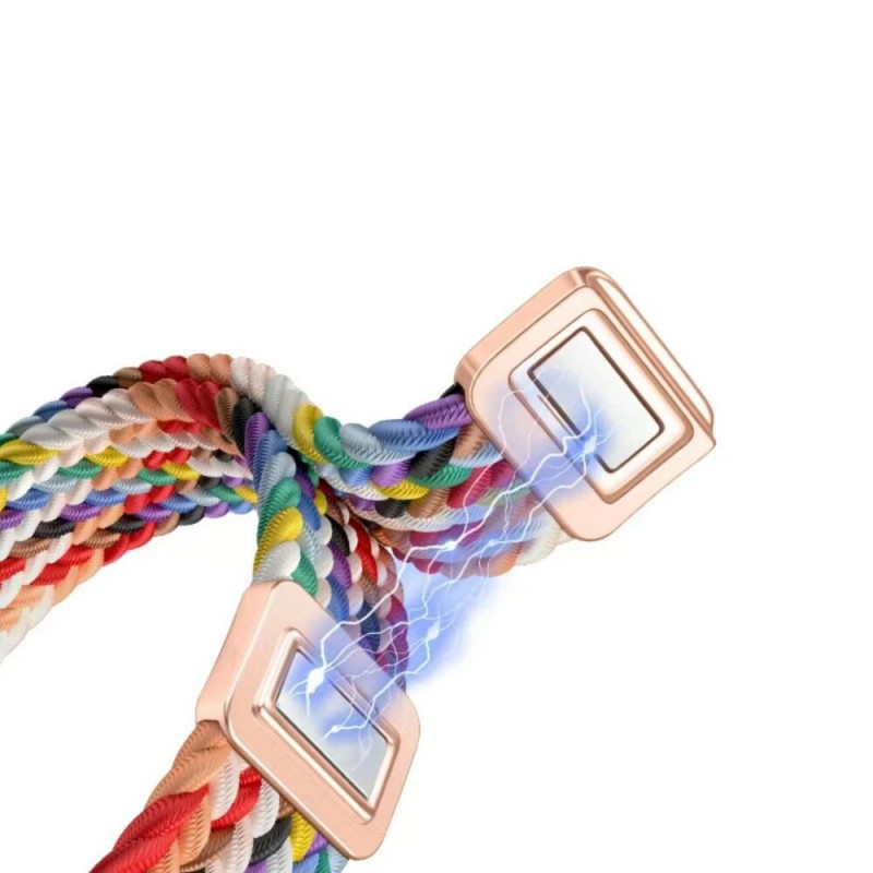 Tech-Protect Nylonmag-band voor Xiaomi Smart Band 8 / 9 / NFC, zwart