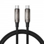 Tech-Protect UB10T Ultraboost USB-C / USB-C-kabel PD240W/QC4.0, 100 cm, zwart