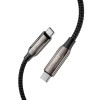 Tech-Protect UB10T Ultraboost USB-C / USB-C-kabel PD240W/QC4.0, 100 cm, zwart