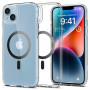 Spigen Ultra Hybrid Mag (ACS04904) MagSafe-hoesje voor Apple iPhone 14 Plus / 15 Plus, Carbon Fiber