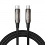 Tech-Protect UB10T Ultraboost USB-C / USB-C-kabel PD240W/QC4.0, 200 cm, zwart