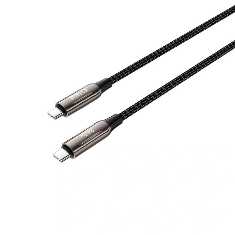 Tech-Protect UB10T Ultraboost USB-C / USB-C-kabel PD240W/QC4.0, 200 cm, zwart