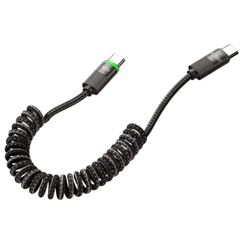 Tech-Protect UB20T Ultraboost USB-C / USB-C-kabel PD100W/5A, 180 cm, zwart