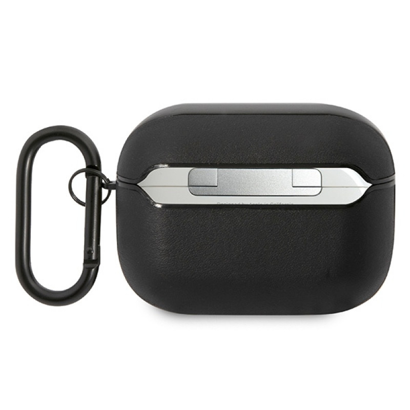 Mercedes-AMG AMAPSLWK Apple AirPods Pro-hoesje AMG Leather Big Logo, zwart