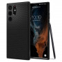 Spigen Liquid Air Samsung Galaxy S22 Ultra-hoesje, mat zwart