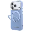 Karl Lagerfeld Ring Stand 360 Saffiano Classic Logo MagSafe-hoesje voor Apple iPhone 18 Pro Max / 17 Pro Max, lichtblauw (KF003176)