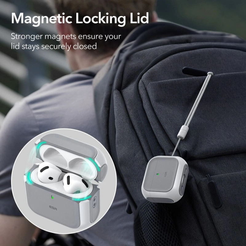 ESR Orbit HaloLock MagSafe-hoesje voor Apple AirPods 4, wit