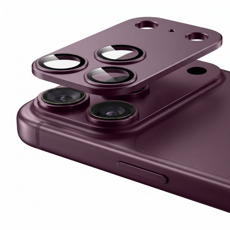 Tech-Protect Camfull Fit+ Apple iPhone 18 Pro Max cameralensbeschermer, bordeauxrood