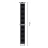 Tech-Protect Nylon Pro Apple Watch 8 / 9 / 10 / 11 / 12 / SE / Ultra 44/45/46/49 mm horlogeband, zwart