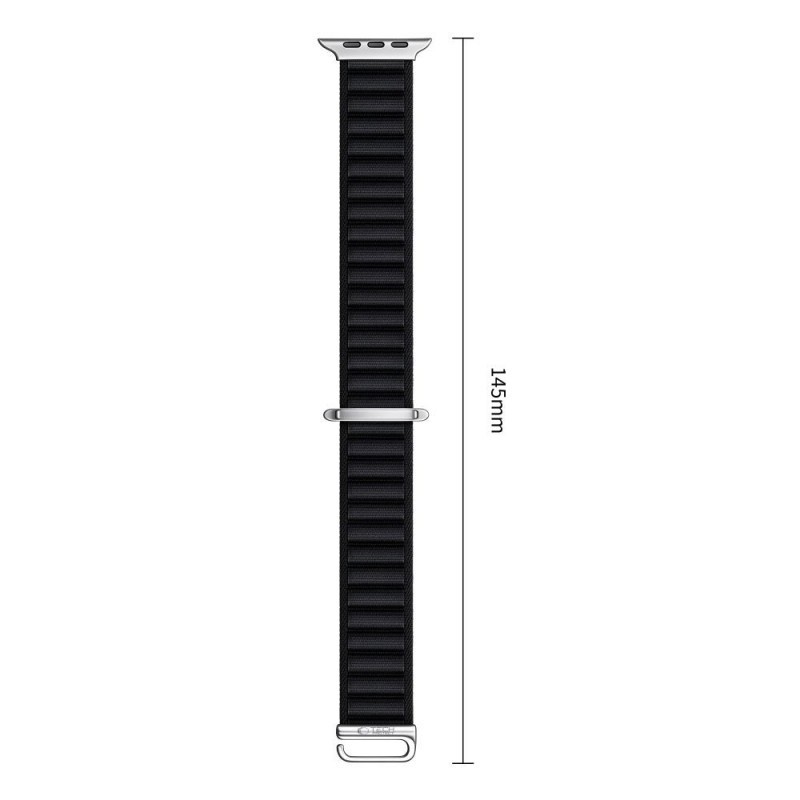 Tech-Protect Nylon Pro Apple Watch 8 / 9 / 10 / 11 / 12 / SE / Ultra 44/45/46/49 mm horlogeband, zwart