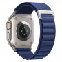 Tech-Protect Nylon Pro Apple Watch 8 / 9 / 10 / 11 / 12 / SE / Ultra 44/45/46/49 mm horlogeband, marineblauw