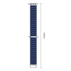 Tech-Protect Nylon Pro Apple Watch 8 / 9 / 10 / 11 / 12 / SE / Ultra 44/45/46/49 mm horlogeband, marineblauw