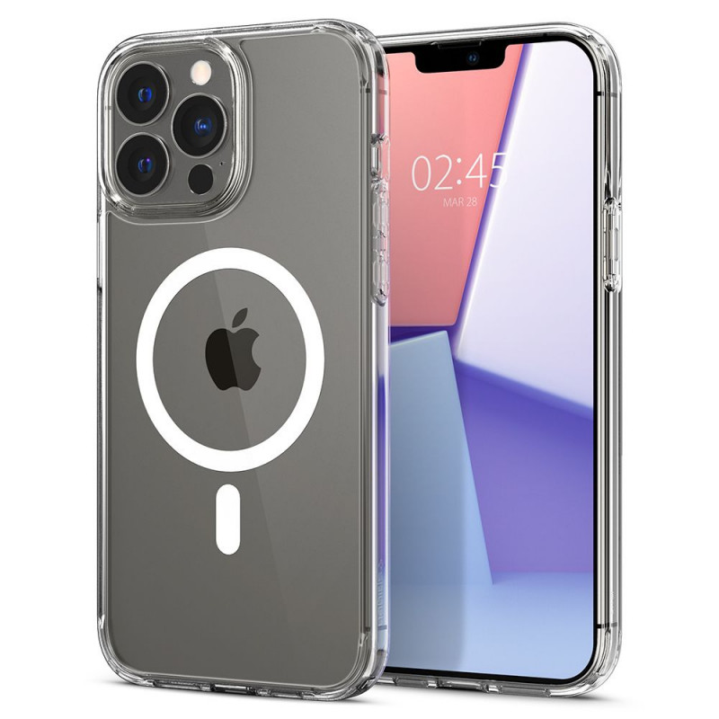 Spigen Ultra Hybrid Mag MagSafe Apple iPhone 13 Pro Max hoesje, wit