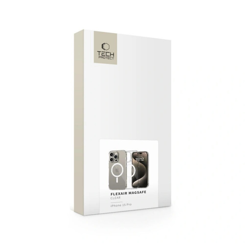 Tech-Protect FlexAir MagSafe THP3579 hoesje voor Apple iPhone 15 Pro, transparant