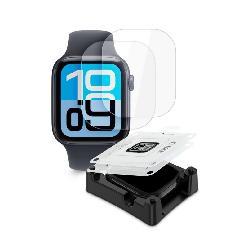 Tech-Protect Supreme Set+ Apple Watch 4 / 5 / 6 / SE 1 / 2 / 3 44 mm hydrogel-schermbeschermer, transparant (2 st.)