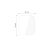 Tech-Protect Supreme Set+ Apple Watch 4 / 5 / 6 / SE 1 / 2 / 3 44 mm hydrogel-schermbeschermer, transparant (2 st.)