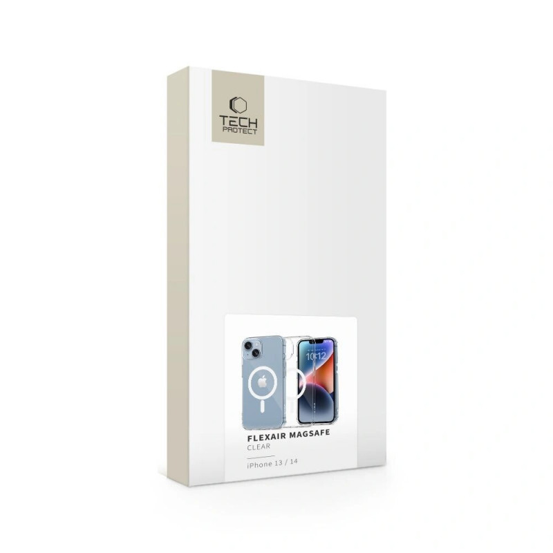 Tech-Protect FlexAir MagSafe-hoesje voor Apple iPhone 13 / 14, transparant