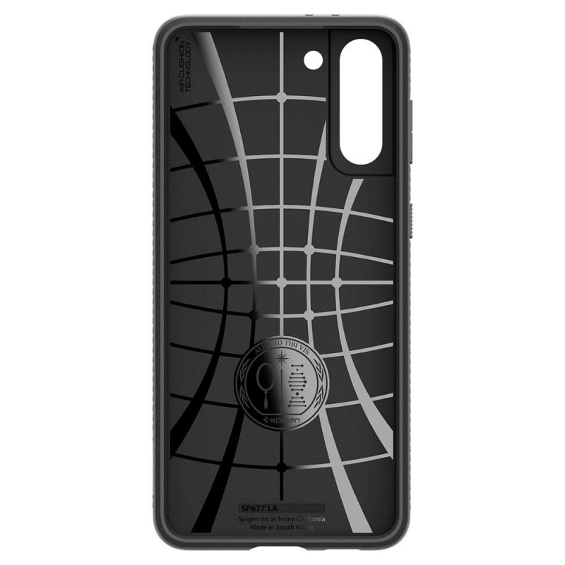 Spigen Liquid Air-hoesje voor Samsung Galaxy S21, mat zwart