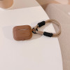 Tech-Protect Siliconen touwcase voor Apple AirPods Pro 1 / 2, chocoladebruin