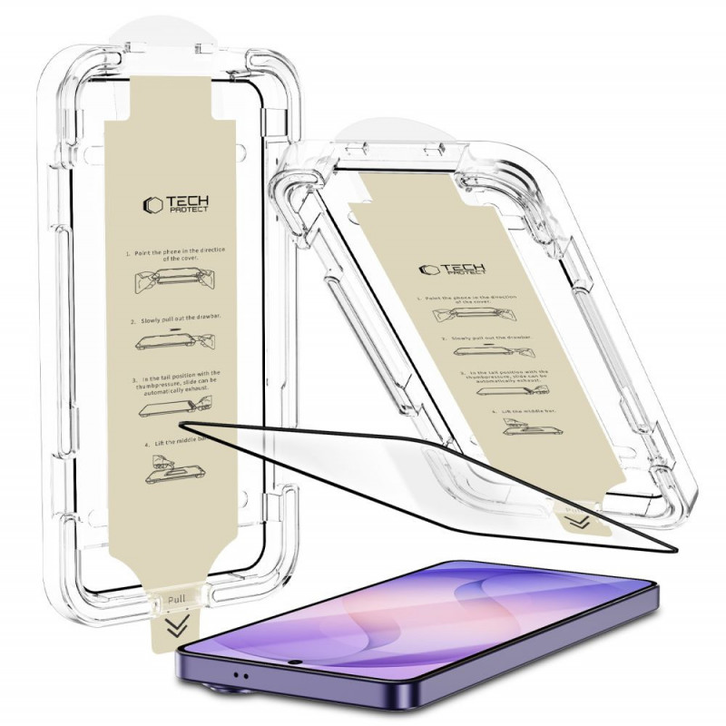 Tech-Protect Quick Set AR+ anti-reflecterend glas voor Samsung Galaxy S26 Ultra, zwart