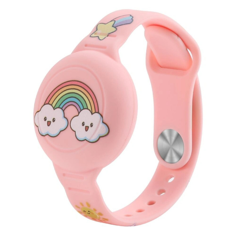 Tech-Protect Smooth Band voor kinderen polsband voor Apple AirTag 1 / 2, kleurrijk (2 stuks)