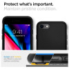 Spigen Liquid Air-hoesje voor Apple iPhone SE 2022 / SE 2020 / 8 / 7, zwart