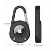 Tech-Protect Slidelock Carabiner-sleutelhangerhoesje voor Apple AirTag 1/2, zwart