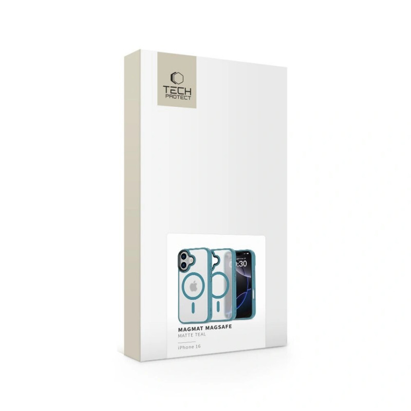 Tech-Protect MagMat MagSafe-hoesje voor Apple iPhone 16, mat teal