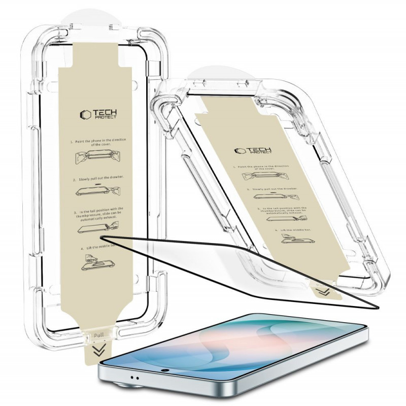 Tech-Protect Quick Set AR+ anti-reflecterend glas voor Samsung Galaxy S26+ Plus, zwart