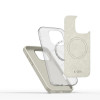 Tech-Protect Silicone Pure MagSafe-hoesje voor Apple iPhone 16 Pro, Cosmic Latte