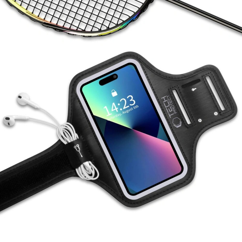 Tech-Protect M4 universele sportarmband, zwart