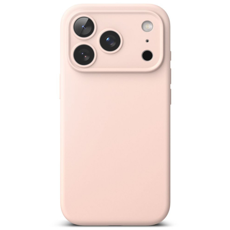 Ringke Siliconen Magnetische MagSafe-hoes voor Apple iPhone 18 Pro, Roze Zand