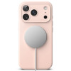 Ringke Siliconen Magnetische MagSafe-hoes voor Apple iPhone 18 Pro, Roze Zand