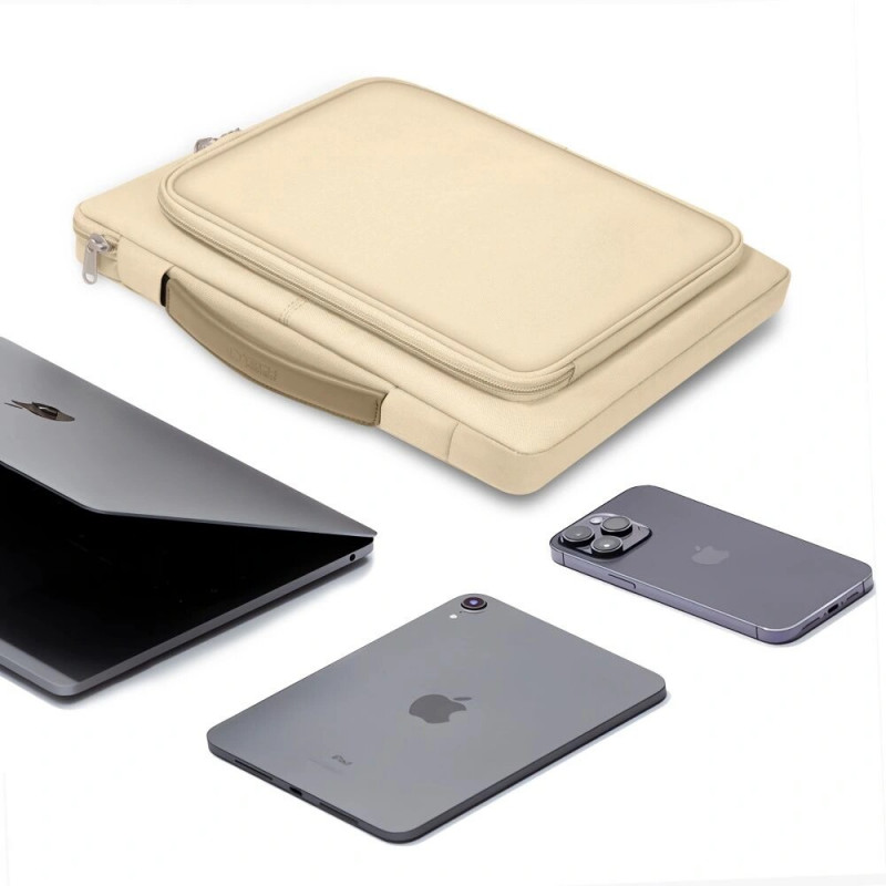Tech-Protect Basic Bag Laptoptas 13-14", Desert Beige