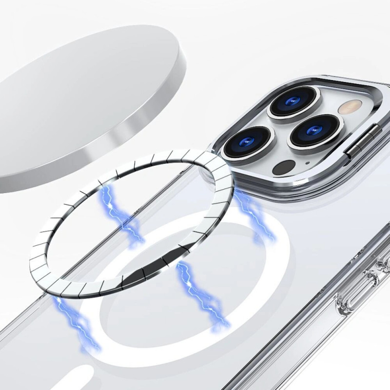 Tech-Protect Magstand MagSafe-hoesje voor Apple iPhone 16, transparant