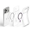 Spigen Ultra Hybrid MagSafe-hoesje voor Apple iPhone 17 Pro Max / 18 Pro Max, transparant/bordeaux